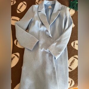 Zara light blue coat